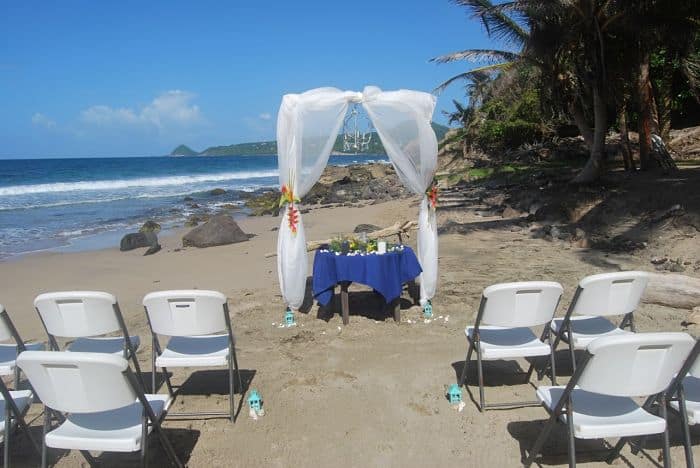 caribbean beach wedding